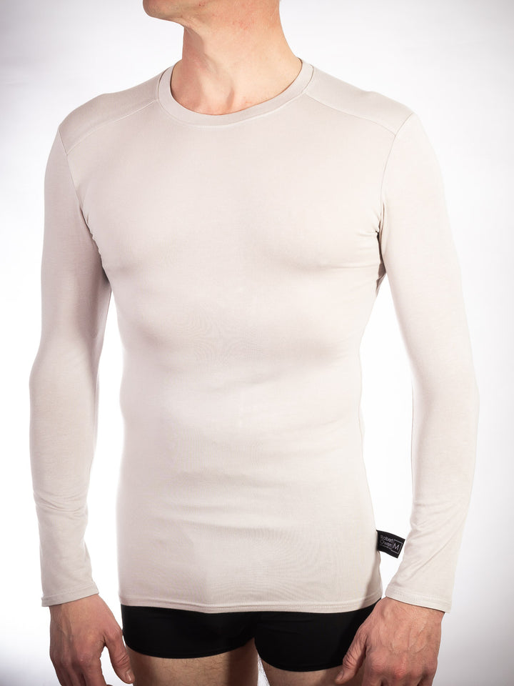 Long Sleeve Crew Neck Undershirt (Bamboo)
