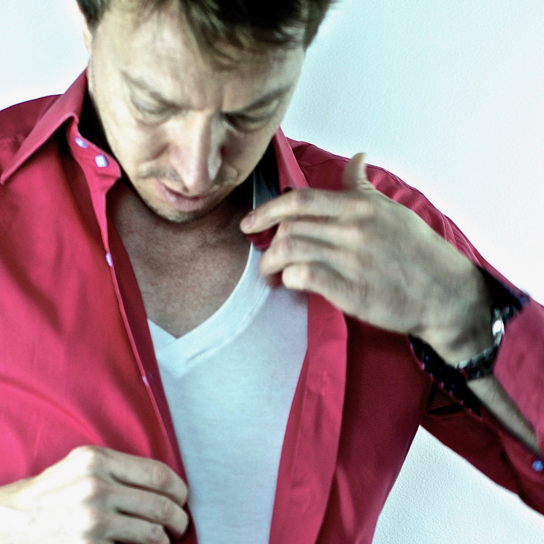 Sweat marks getting you down? - Robert Owen Undershirts