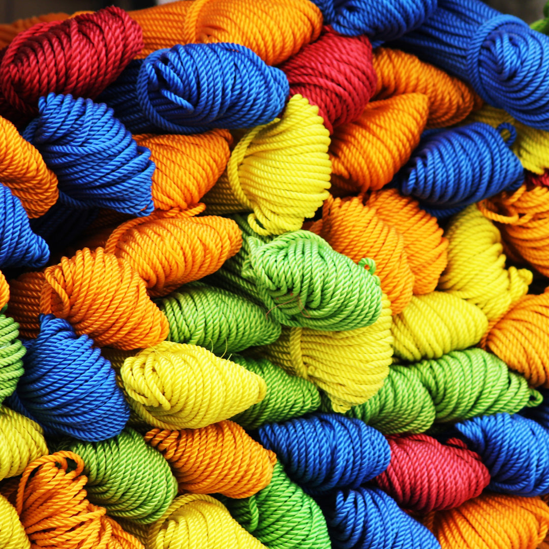 Colourful picture of yarn