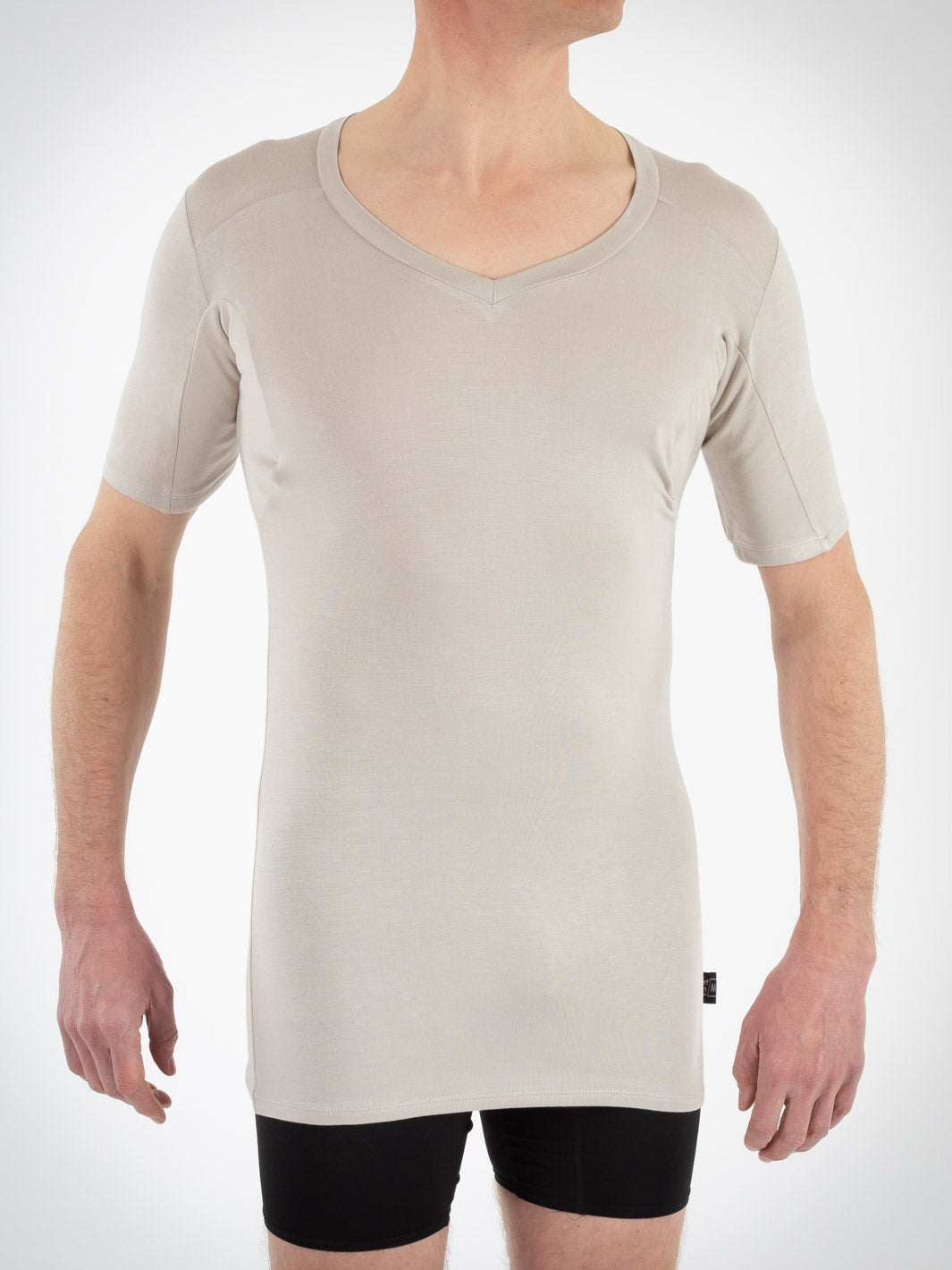Picture of front of sweat protect undershirt in grey